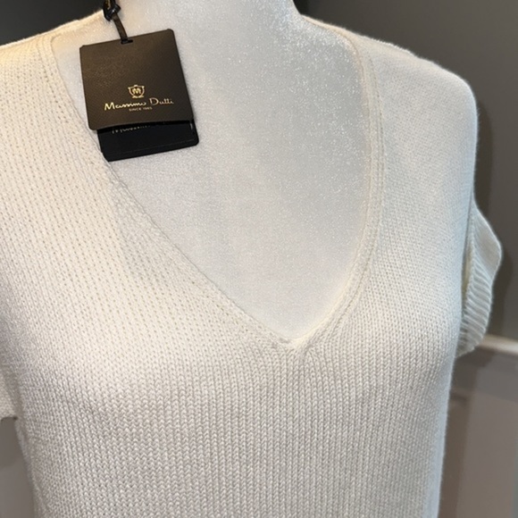 Massimo Dutti Knit V-Neck Sweater - Picture 2 of 5